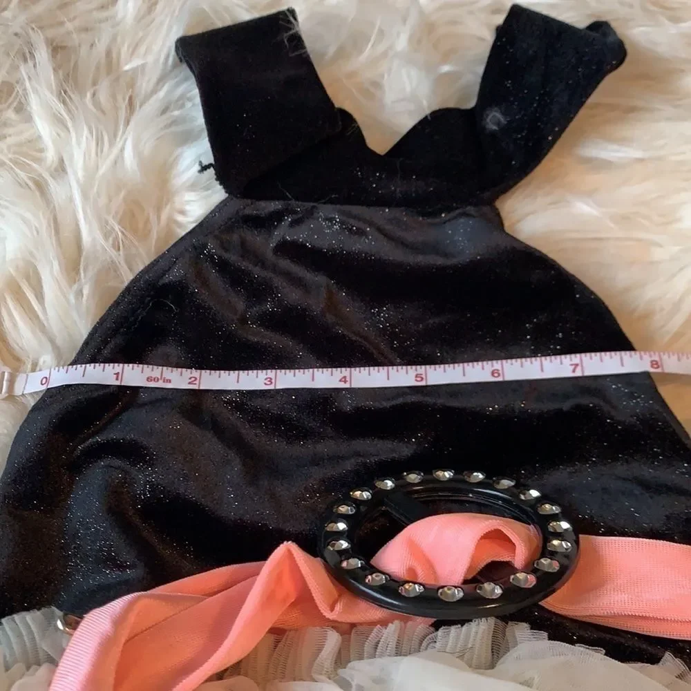 Weissman cream color tutu with black velvet like top one piece. Ballet Child